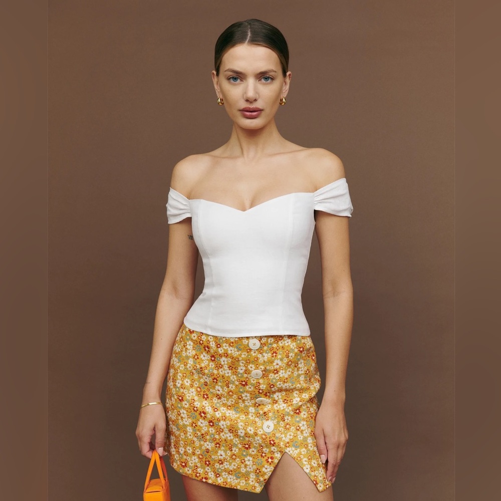 Reformation Eden Linen Top